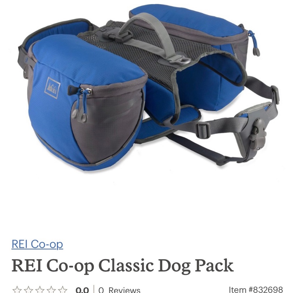 EUC REI Classic Co-op Dog Pack, Size Small